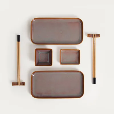 Produktbild von HOMLA OKINAWA Sushi-Set für 2 Personen, violett, 8-teilig