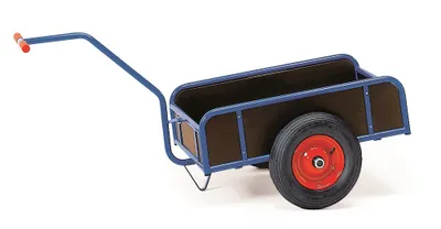 Produktbild von Fetra Handwagen 200 kg Ladefläche LxB 795 x 445 mm, geschl. Wände, Vollgummireifen
