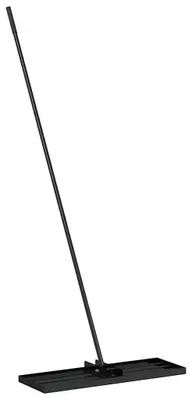 Produktbild von Gartenrechen - Metall Laubrechen - Pulverbeschichteter Stahl - 75 x 25 x 200 cm - Ergonomischer Stiel - Armeegrün