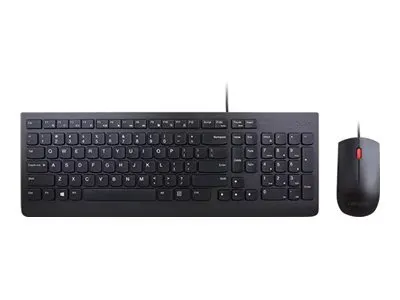 Obrázok produktu pre Lenovo 4X30L79894, Plná veľkosť (100 %), Kábel, USB, Membránový spínač kláves, Čierna, Obsahuje myš