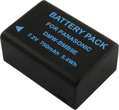 Produktbild von Avizar, Li‑ion Akku 750 mAh für Panasonic Lumix DMC‑FZ, Schwarz