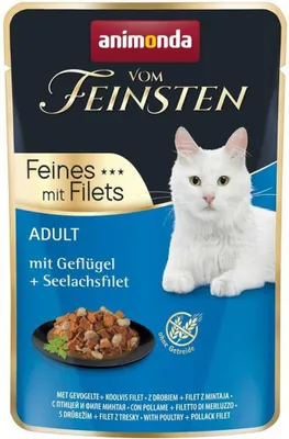 Produktbild von animonda vom Feinsten Feines mit Filets adult Katzenfutter, Nassfutter für ausge