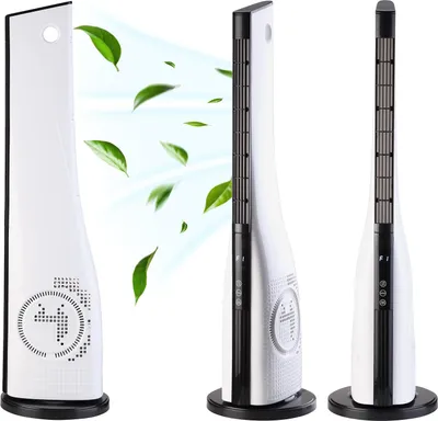 Produktbild von TroniTechnik® Turmventilator TUV05 Standventilator 88 cm mit Oszillation Timer 3 Stufen leise platzsparend für Schlafzimmer Büro Wohnzimmer Lüfter 50 W