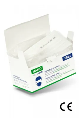 Obrázek produktu pro Nanovlákenné roušky Nano Med.Clean 50 ks