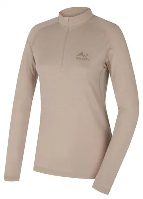 Zdjęcie produktu dla Termiczna bielizna Merino, koszulka z długim rękawem Merow Zip, rozmiar L, kolor beżowy