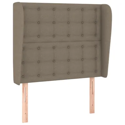 Produktbild von Kopfteil mit Ohren Taupe 83x23x118/128 cm Stoff