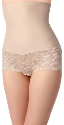 Produktbild von Bellivalini Damen Slip Miederslip figurformend Bauch Weg Effekt Shapewear BLV50-104 (Beige, S )