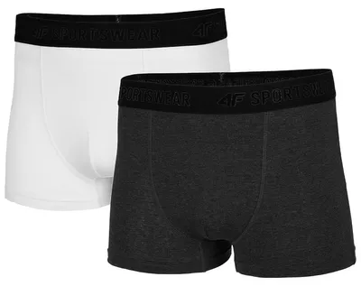 Immagine prodotto di 4F - Boxer da uomo "NOSH4" (confezione da 2) PP213 (S) (bianco/grafite)