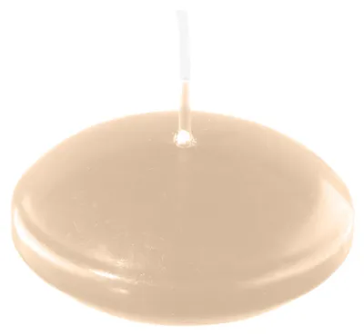 Produktbild von Schwimmkerzen Champagner 32 x Ø 80 mm, 8 Stück