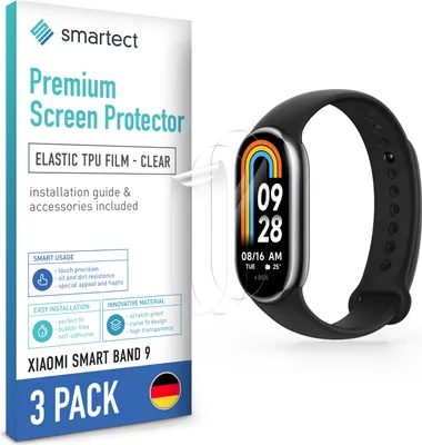 Produktbild von 3x TPU Schutzfolie Klar für Xiaomi Smart Band 9 Displayschutz Panzerfolie