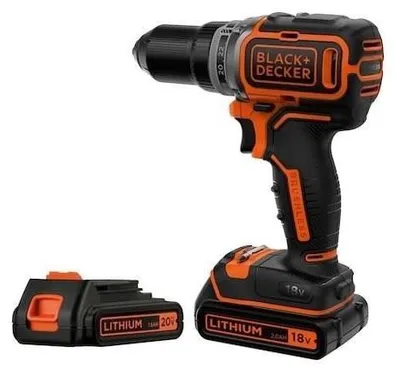 Zdjęcie produktu dla BLACK+DECKER BL186K1B2-QW, wiertarko-wkrętarka akumulatorowa 18V, bezszczotkowa