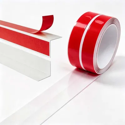 Produktbild von Selbstklebende PVC-Fußleiste, 2 cm x 6 m, weiß