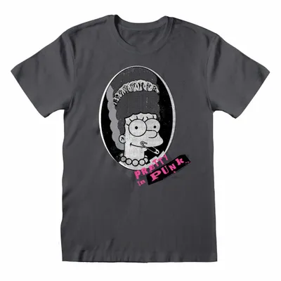 Immagine prodotto di I Simpson - Maglietta "Pretty In Punk" per uomo/donna Unisex HE1806 (XXL) (Charcoal)