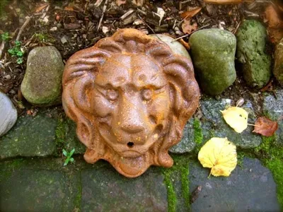 Produktbild von Wasserauslauf Löwenkopf Wasserspeier Löwe für Wandbrunnen Brunnen Speier