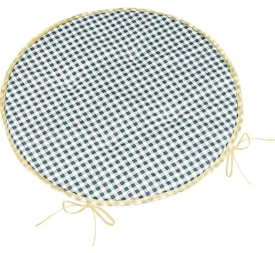 Produktbild von BERTA rundes Sitzkissen glatt - Durchmesser 40 cm - Grau,Weiß