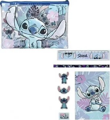 Zdjęcie produktu dla Zestaw Przyborów Szkolnych Stitch 8 elementów