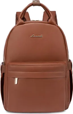 Produktbild von Kleiner Leder Rucksack Damen Klein Cityrucksack Handtasche 2 in 1 Wasserdicht Tagesrucksack Mini Backpack Women Elegant Casual Daypack für Reise