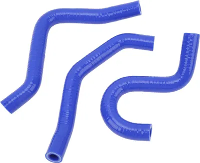 Immagine prodotto di tubo radiatore moto in 3 pezzi, silicone addensato e resistente alle alte temperature per CR80R CR85R, blu