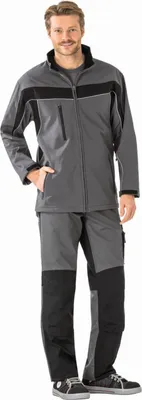 Produktbild von Planam Softshelljacke Plaline Gr. L schiefer/schwarz