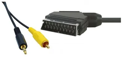 Obrázek produktu pro Neutralle Video kabel SCART samec - CINCH samec + Jack (3.5mm) samec 5m černý 14820