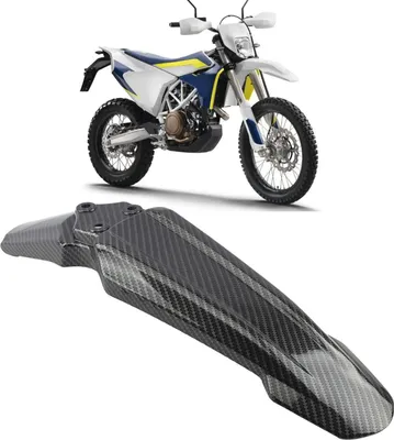 Immagine prodotto di Parafango anteriore per moto da cross, parafango protettivo in fibra di carbonio, elegante look spruzzato per il fuoristrada