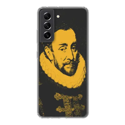 Produktbild von MuchoWow® Handyhülle Schutzhülle Hülle für Samsung Galaxy S21 FE Wilhelm von Oranien - Adriaen Thomasz Silikon Softcase Handy Hülle - Mobiltelefonhülle