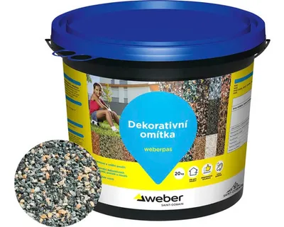 Obrázek produktu pro Omítka WEBER.PAS marmolit MAR2 M104 střednězrnná 20 kg