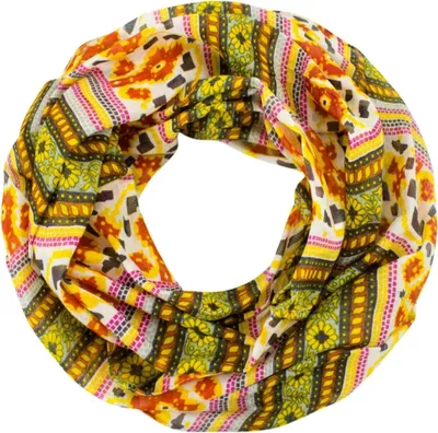Produktbild von Sunsa Damen Loop Schal. Baumwolle Schlauchschal. Dünn Loopschal mit Blumendesign
