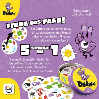 Image de Asmodee Dobble - Le jeu de réaction ultime (+)