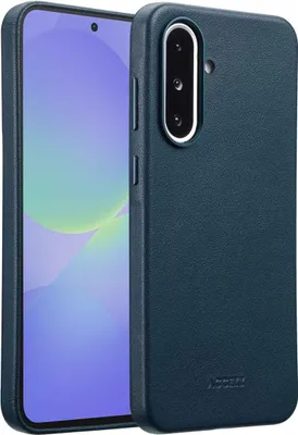 Zdjęcie produktu dla Accezz MagSafe Leather Backcover dla Samsung Galaxy A36 / A56 - Nightfall Blue