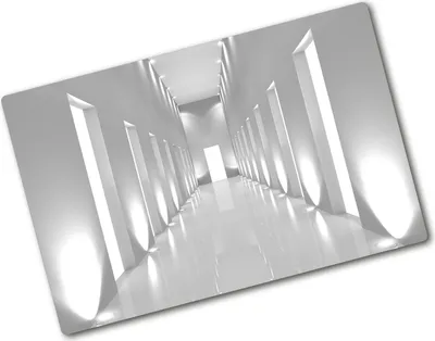 Produktbild von Tulup Glas Herdabdeckplatte - 80x52 cm - Glaskeramikkochfeld-Abdeckung Spritzschutz Glasabdeckplatte - Einteilig - Kunst: Modern & Klassisch - Flur - Weiß