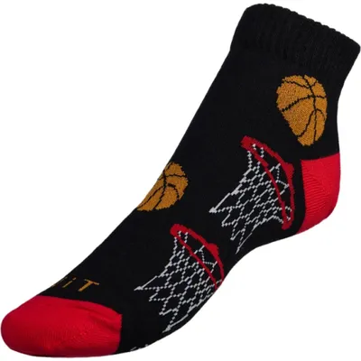 Obrázok produktu pre Nízke basketbalové ponožky - 43-46 - čierne, červené