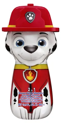 Productafbeelding van PAW PATROL 2-in-1 DOUCHEGEL & SHAMPOO, 2-STUKS VERPAKKING, MARSHALL, 400ML
