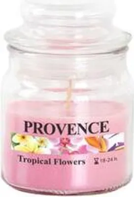 Obrázok produktu pre Sviečka V Skle S Viečkom 70G, Tropické Kvety