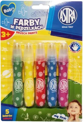 Obrázok produktu pre Farba v štetcoch 5 farieb ASTRA