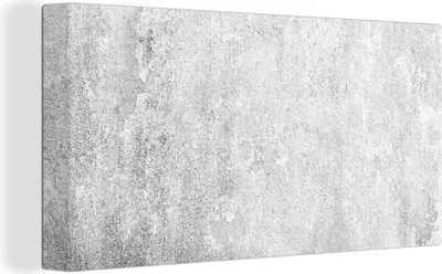 Zdjęcie produktu dla MuchoWow® - Obraz na płótnie - Beton - Szary - Ściana, obraz na ścianę, dekoracja ścienna, obrazy do salonu, 40x20cm