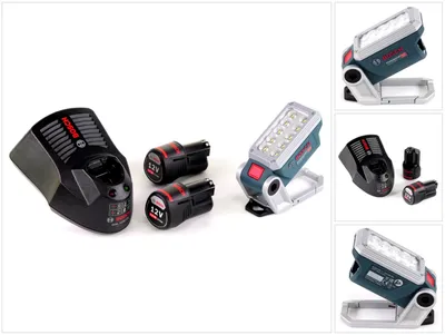 Produktbild von Bosch Akku Lampe GLI 12V-330 DeciLED + 2 x 3,0 Ah Akku + Ladegerät