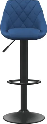Produktbild von "2026 Aktion"1 Pcs Barhocker - CLORIS - Barstuhl - Optimal Komfort, Blau Samt  - 46 x 44 x (82-103) cm - NeuMöbel3049592