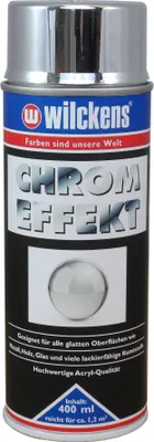 Produktbild von Wilckens Chrom-Effekt Spraylack 400ml | Lack, silber, Glanz, Sprühfarbe, Farbe, Chromspray