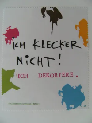 Produktbild von Reinigungstuch ich klecker.. Microfasertuch Reinigungstücher Brillenputztücher Tücher
