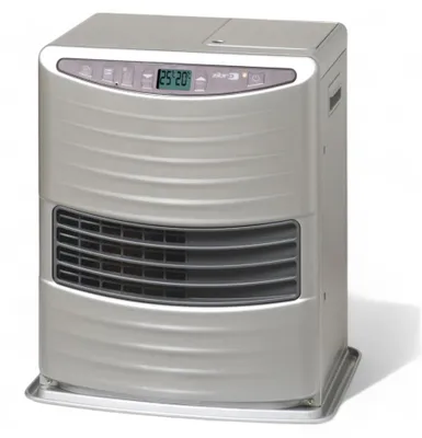 Image de Poêle électronique à combustible liquide de 3 kW en acier, 38 x 30 x H 43 cm