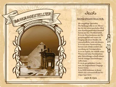 Produktbild von vianmo Holzschild 30x40 cm Bankangestellter Konten Experte Beruf Arbeit