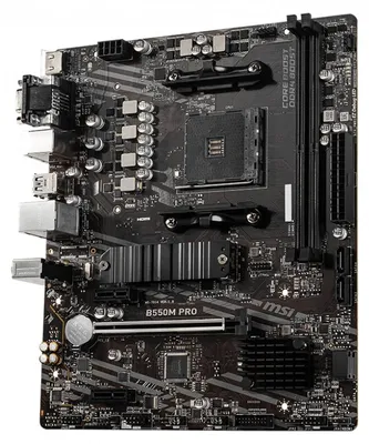 Obrázok produktu pre MSI B550M PRO - Základná doska - micro ATX - Socket AM4 - AMD B550 Chipsatz - USB 3.2 Gen 1 - Gigabit LAN - Integrovaná grafika (CPU erforderlich)