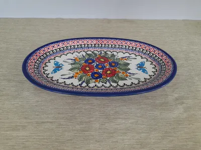 Produktbild von Bolesławiec Servierplatte 1264/149/1 Keramik 31 cm