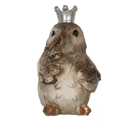 Immagine prodotto di Clayre & Eef Figura decorativa uccello 9 cm Poliresina beige