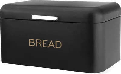 Produktbild von Cheffinger, Brotkasten mit Aluminiumgriff 34x20x18cm Große Kapazität, Schwarz