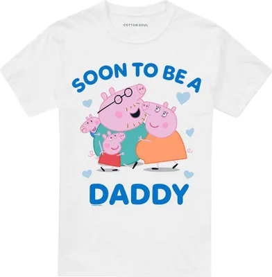 Obrázek produktu pro Prasátko Peppa - Pánské tričko "Soon To Be" TV15143 (M) (Bílá)