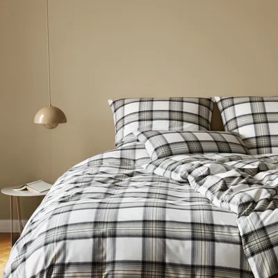 Produktbild von elegante Soft-Flanell-Bettwäsche-Garnitur Westminster Farbe Tannengrün Größe 135x200+80x80