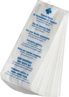 Produktbild von Funny Papier Hygienebeutel, weiß, zu 100 Stück gefädelt (10 x 100 Stück)