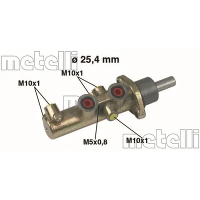 Produktbild von METELLI 05-0446 Bremszylinder Hauptbremszylinder für FIAT DUCATO Pritsche/Fahrgestell (230) DUCATO Kasten (244) DUCATO Pritsche/Fahrgestell (244)